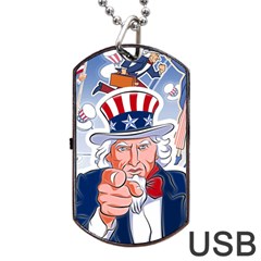 Independence Day United States Of America Dog Tag Usb Flash (two Sides) by BangZart