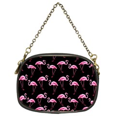 Flamingo Pattern Chain Purses (one Side)  by Valentinaart