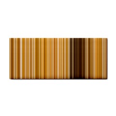 Brown Verticals Lines Stripes Colorful Cosmetic Storage Cases by Mariart