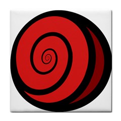 Double Spiral Thick Lines Black Red Face Towel by Mariart