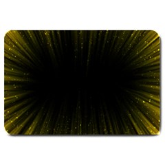 Colorful Light Ray Border Animation Loop Yellow Large Doormat  by Mariart