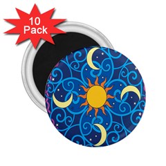 Sun Moon Star Space Vector Clipart 2 25  Magnets (10 Pack)  by Mariart