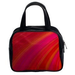 Abstract Red Background Fractal Classic Handbags (2 Sides) by Nexatart
