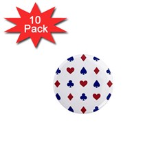 Playing Cards Hearts Diamonds 1  Mini Magnet (10 Pack)  by Mariart