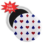 Playing Cards Hearts Diamonds 2.25  Magnets (100 pack)  Front