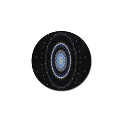 Colorful Hypnotic Circular Rings Space Golf Ball Marker by Mariart