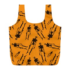 Halloween Skeletons  Full Print Recycle Bags (l)  by iCreate