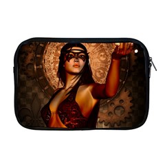 Wonderful Fantasy Women With Mask Apple Macbook Pro 17  Zipper Case by FantasyWorld7