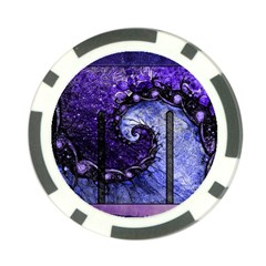 Beautiful Violet Spiral For Nocturne Of Scorpio Poker Chip Card Guard by jayaprime