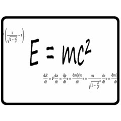 E=mc2 Formula Physics Relativity Fleece Blanket (large)  by picsaspassion