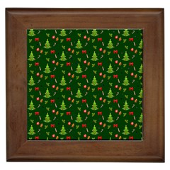 Christmas Pattern Framed Tiles by Valentinaart