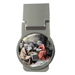 The birth of Christ Money Clips (Round)  Front