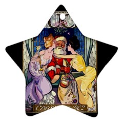 Vintage Santa Claus  Star Ornament (two Sides) by Valentinaart