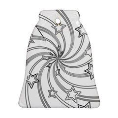 Star Christmas Pattern Texture Ornament (bell) by Celenk