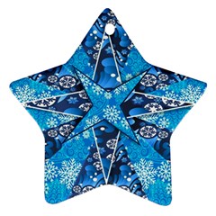 Christmas Background Wallpaper Ornament (star) by Celenk