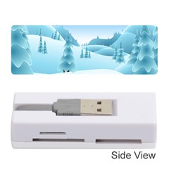 Landscape Winter Ice Cold Xmas Memory Card Reader (stick)  by Celenk