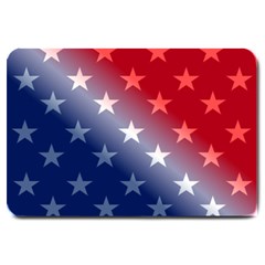 America Patriotic Red White Blue Large Doormat  by BangZart