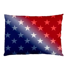 America Patriotic Red White Blue Pillow Case (two Sides) by BangZart