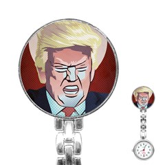 Donald Trump Pop Art President Usa Stainless Steel Nurses Watch by BangZart