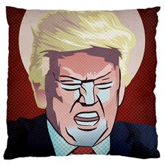 Donald Trump Pop Art President Usa Large Flano Cushion Case (two Sides) by BangZart