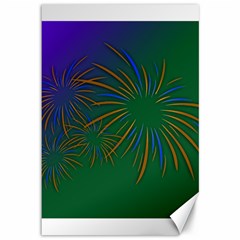 Sylvester New Year S Day Year Party Canvas 12  X 18   by BangZart