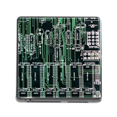 Printed Circuit Board Circuits Memory Card Reader (square) by Celenk