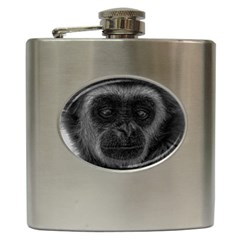 Gibbon Wildlife Indonesia Mammal Hip Flask (6 Oz) by Celenk