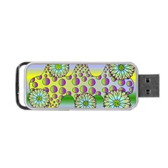 Amoeba Flowers Portable Usb Flash (one Side) by CosmicEsoteric