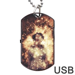 Science Fiction Teleportation Dog Tag Usb Flash (two Sides) by Celenk