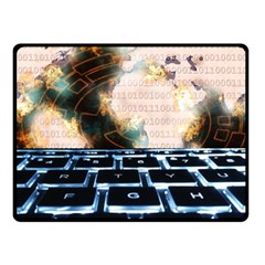 Ransomware Cyber Crime Security Fleece Blanket (small) by Celenk