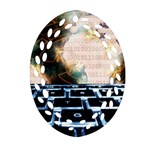 Ransomware Cyber Crime Security Oval Filigree Ornament (Two Sides) Front