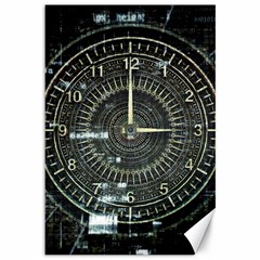 Time Machine Science Fiction Future Canvas 12  X 18   by Celenk