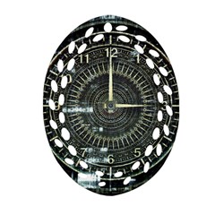Time Machine Science Fiction Future Oval Filigree Ornament (two Sides) by Celenk