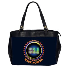 Geek Power Office Handbags (2 Sides)  by linceazul