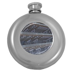 Ducting Construction Industrial Round Hip Flask (5 Oz) by Celenk