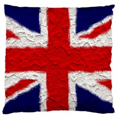 Union Jack Flag National Country Large Cushion Case (one Side) by Celenk
