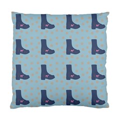 Deer Boots Teal Blue Standard Cushion Case (one Side) by snowwhitegirl