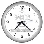 Gamer Wall Clocks (Silver)  Front