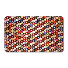 Mosaic Pattern Quilt Pattern Magnet (rectangular) by paulaoliveiradesign
