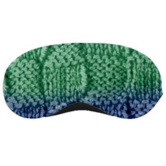 Knitted Wool Square Blue Green Sleeping Masks by snowwhitegirl