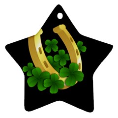  St  Patricks Day  Star Ornament (two Sides) by Valentinaart