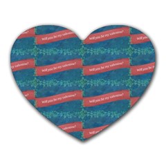 Valentine Day Pattern Heart Mousepads by dflcprints