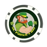 St. Patricks day Poker Chip Card Guard Front