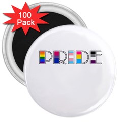 Pride 3  Magnets (100 Pack) by Valentinaart