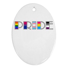 Pride Oval Ornament (two Sides) by Valentinaart