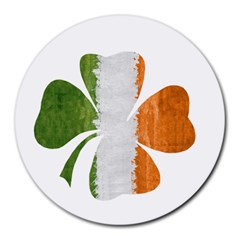Irish Clover Round Mousepads by Valentinaart