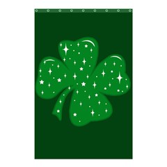 Sparkly Clover Shower Curtain 48  X 72  (small)  by Valentinaart