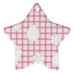 Easter Patches  Star Ornament (Two Sides) Back