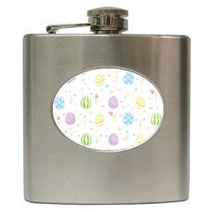 Easter Pattern Hip Flask (6 Oz) by Valentinaart