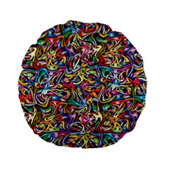 Artwork By Patrick-colorful-8 Standard 15  Premium Flano Round Cushions by ArtworkByPatrick